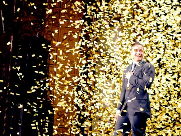 The Hayne Plane: Jarryd Hayne is overjoyed after winning the 2009 Dally M award.