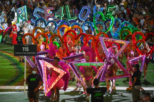 Corporate sponsors make up 10 per cent of entries in the Mardi Gras parade.