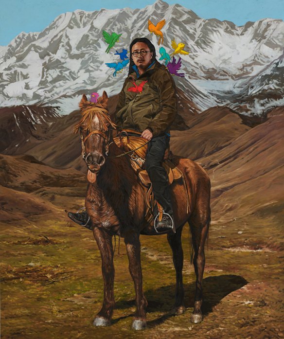 Packing Room Prize winner: Abdul Abdullah’s No Mountain High Enough is a portrait of Jason Phu.