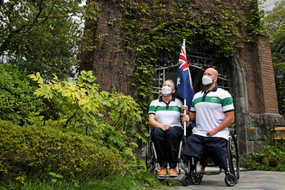 Seven-time Paralympian Danni Di Toro and dual wheelchair rugby gold medallist Ryley Batt have been named Australia’s flag bearers for the Tokyo Paralympics. 