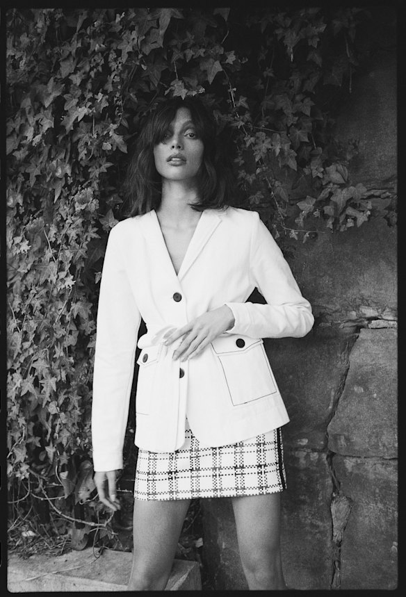 Bassike blazer, $695. Sportmax skirt, $2450.