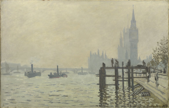 Monet's The Thames below Westminster (1871)
