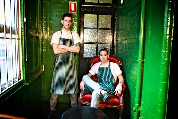 Mitch Orr and Thomas Lim photographed at Duke Bistro.