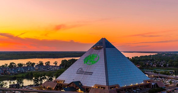 The Big Cypress Lodge, opened in April 2015, is no typical hotel. It sits inside the Memphis Pyramid - a former sports stadium and concert hall that sat empty for 10 years after it was replaced by the larger FedExForum, home to the city's NBA team, the Grizzlies. 