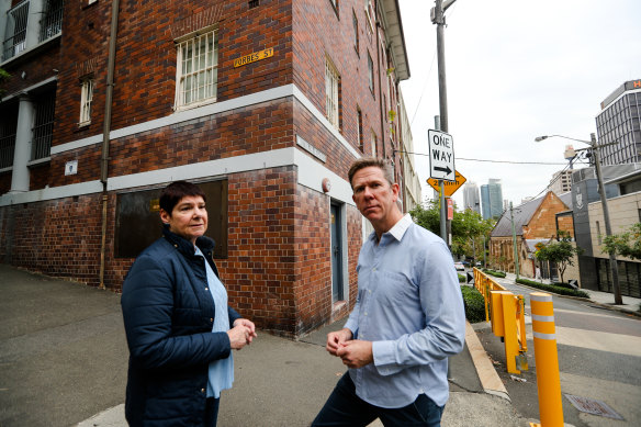 Jane Anderson and Rodney Hanratty have expressed concern about plans to demolish a heritage-listed building on the SCEGGS Darlinghurst campus.