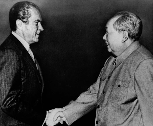 The US engagement policy on China was born in 1972, when Richard Nixon met Mao Zedong and proposed ending their decades-long hostility.