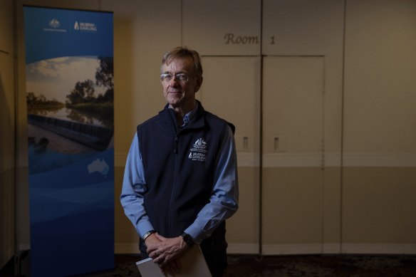 Phillip Glyde, Chief Executive of the Murray Darling Basin Authority, was among those addressing a rivers conference in Griffith on Tuesday.