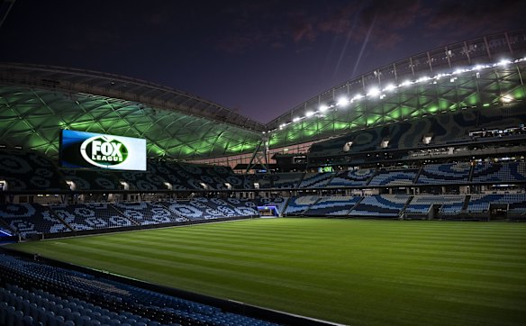 The playing surface has been laid and looks ready to go.