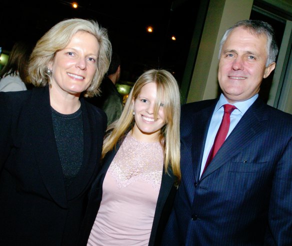 Lucy, Daisy, and Malcolm Turnbull in 2004, the ‘year of the great branch stack.’