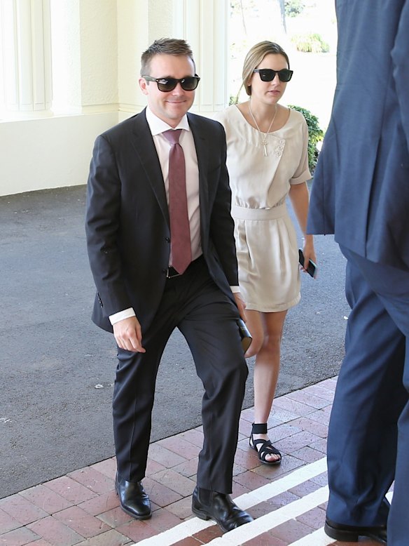 Assistant Minister for Innovation-designate Wyatt Roy arrives for the swearing-in ceremony for Prime Minister Malcolm Turnbull's new ministry at Government House in Canberra on Monday 21 September 2015. Photo: Alex Ellinghausen