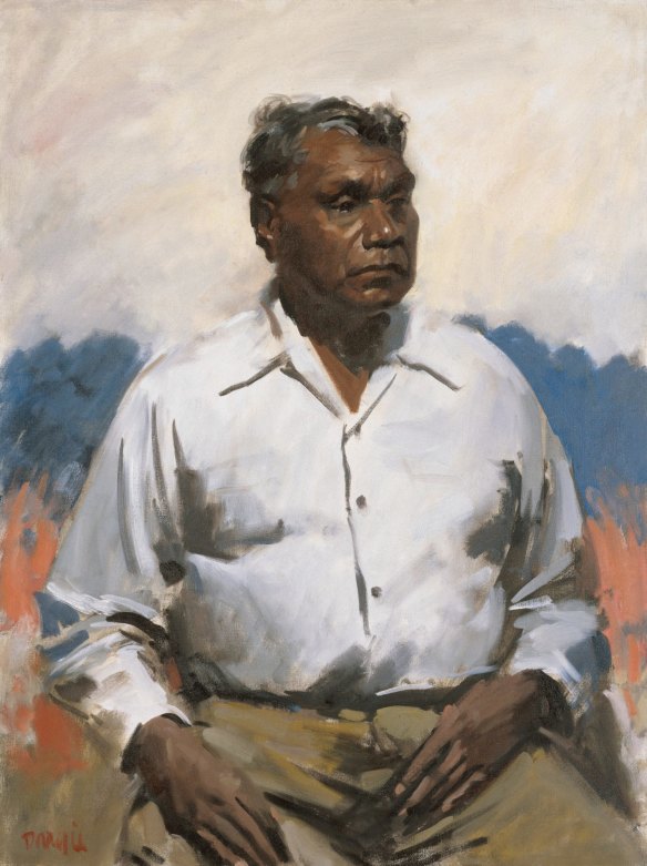 The Archibald Prize 1956 winner, William Dargie’s <i>Mr Albert Namatjira</i>.
