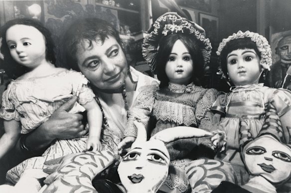 Mirka Mora, 1988: French-born Australian visual artist and doll collector. "Dolls are universal, and very ancient objects. Once you start collecting, you aim for the best, the most poetic, the most obscure. It has to have magic and make you wonder. Like all works of art, a doll has to have a mystery about it. Each doll captures a moment."