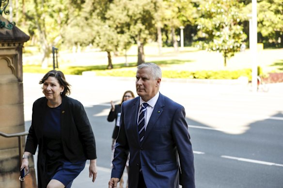 Deputy Prime Minister Michael McCormack arrives to the State Funeral for the Honourable Susan Maree Ryan AO.