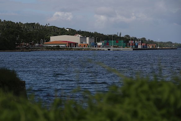 The new wharf in Luganville on Santo island, Vanuatu.