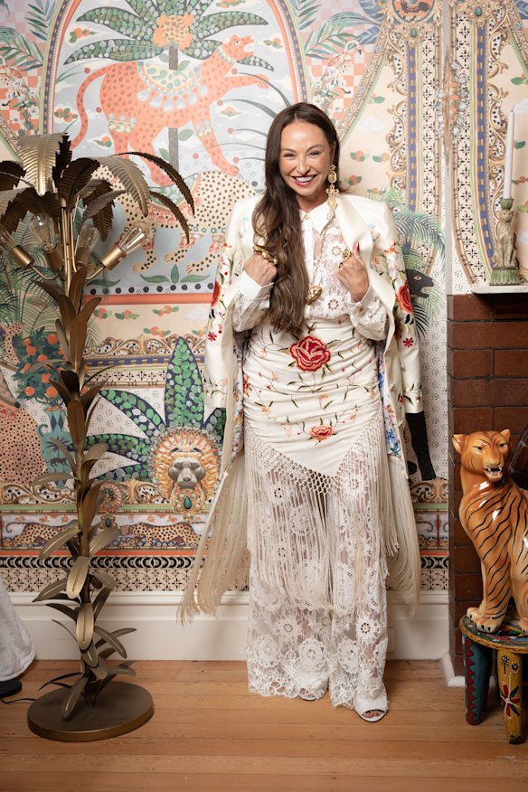 Camilla Franks at home in Sydney is preparing for the Melbourne Fashion Festival and international success.