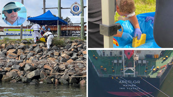 Queensland super yacht tour operator James Blake Blee (inset) was arrested during an alleged attempt to flee the country, after an allegedly failed cocaine drug drop left a diver dead in Newcastle.