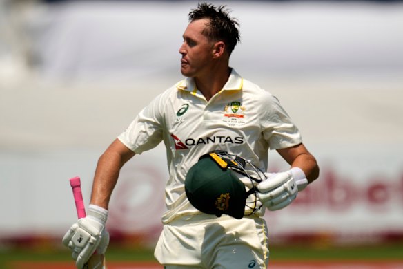 Hanging on: Marnus Labuschagne has been retained for the third and deciding Test against South Africa.