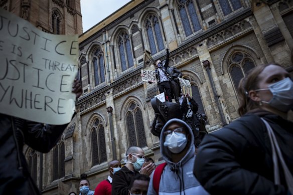 Thousands marched the streets of Melbourne to protest Indigenous deaths in custody and to stand in solidarity with George Floyd. 
