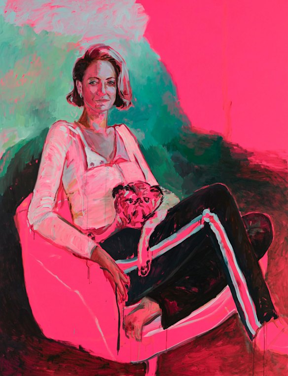 Archibald Prize 2022 finalist, 'Brooke and Jimmy' by Laura Jones. Oil and acrylic on linen. Sitter: Brooke Boney. 