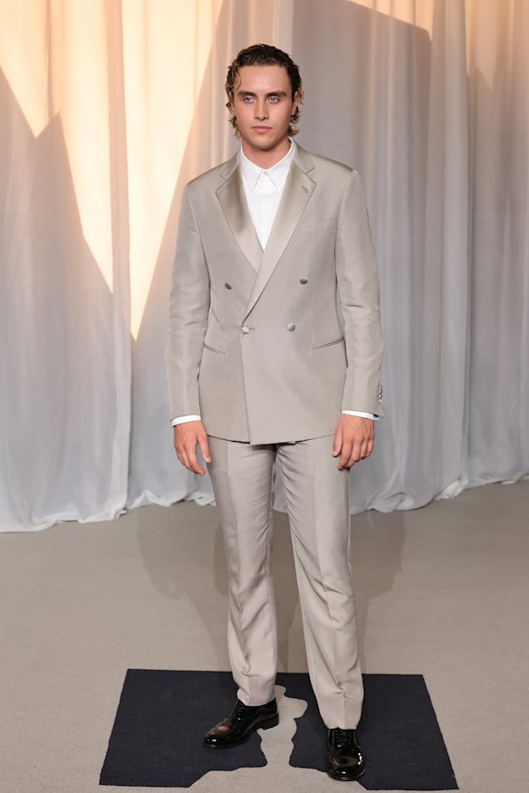Rising Sydney star Joseph Zada attends the Academy Museum Gala for the first time.