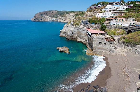 Coast near Sant' Angelo, Ischia, Italy: This island, just off the coast of Napoli, has managed to fly under the radar thanks to the popularity of Capri, Sardinia and Sicily, islands that attract the bulk of international visitors, while local Neapolitans keep Ischia to themselves. The island is dotted with little inlets and bays, secluded spots that command their own little slices of the Mediterranean for those willing to give this character-filled island a try.