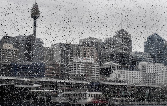 Sydney is set for a day of wind and rain.