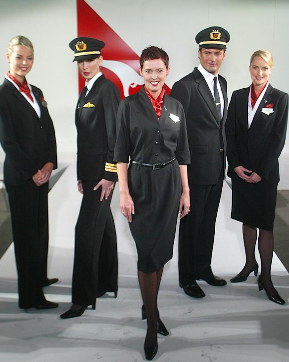 Qantas uniforms 2003-07 designed by Peter Morrissey 