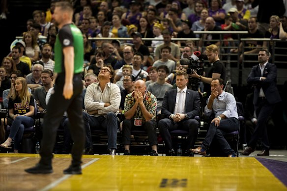 Chairman and Owner of the Sydney Kings Basketball Team Paul Smith during a game between Sydney Kings and Melbourne United NBL at Qudos Bank Arena in Sydney.