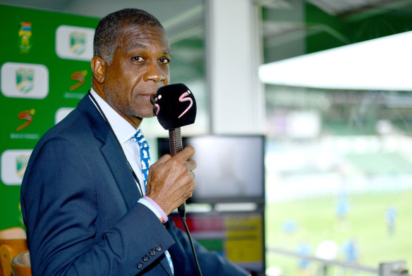 In support: West Indies great Michael Holding has backed Peter Lalor.