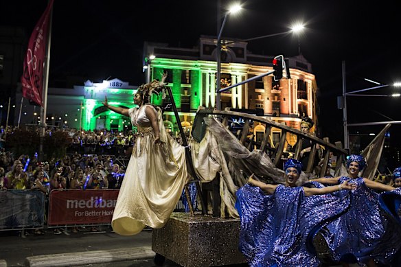 SYDNEY, AUSTRALIA - MARCH 05:  2016 Gay and Lesbian Mardi Gras on March 5, 2016 in Sydney, Australia.  (Photo by Dominic Lorrimer/Fairfax Media)