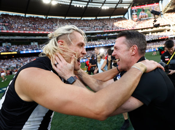 The Magpies enjoyed the ultimate success last season, but the Brisbane Lions have greater support when it comes to picking a grand finalist among the 18 AFL club captains.