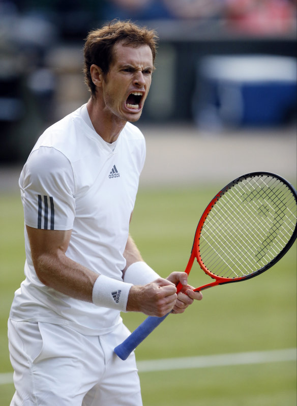 Andy Murray during his famous tournament win in 2013.