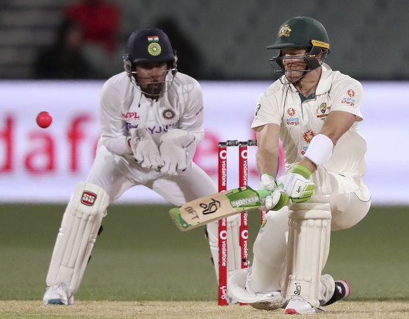 Tim Paine top-scored for Australia with a determined 73 on Friday night.