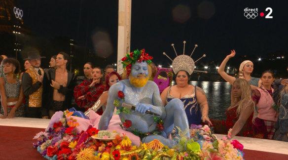 A depiction of the Greek god of wine at the opening ceremony was mistaken for the Last Supper.