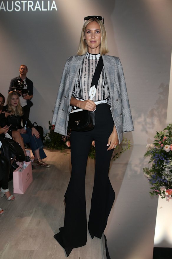 Nikki Phillips attends the We Are Kindred show at Mercedes-Benz Fashion Week Resort 19 Collections at Carriageworks on May 15, 2018 in Sydney, Australia.