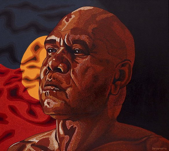 Jandamarra Cadd, 'Proud'. Portrait of Archie Roach.