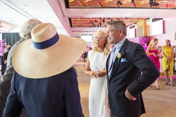 Sunrise host Samantha Armytage and new husband Richard Lavender.