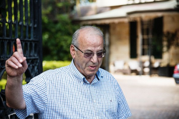 Former NSW Labor politician Eddie Obeid, currently in jail, at his former house Passy. 