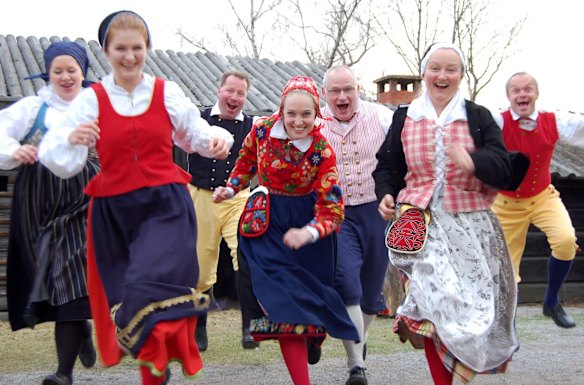 Skansen folkdancers.