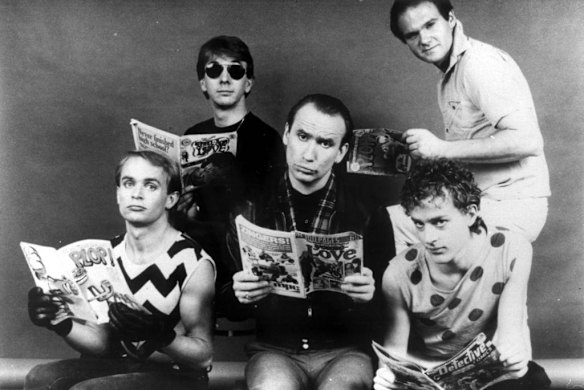 Men at Work were nominated the most popular group in Australia in 1982.