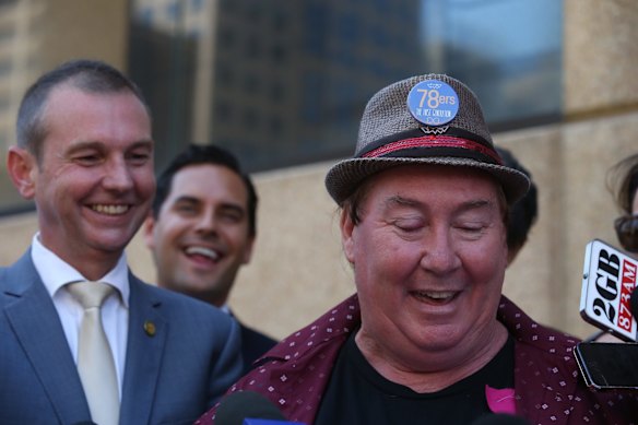 Original 78er Steven Warren with MP Bruce Notley-Smith.