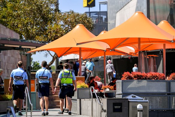 Police at federation square
