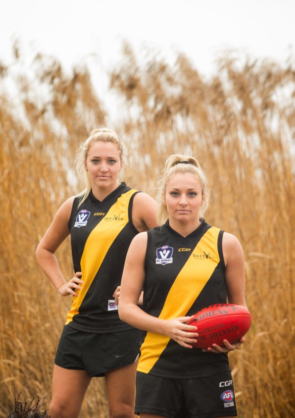 Jess and Sarah Hosking say that AFL is 'definitely more promising than netball'. 
