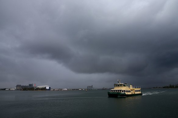 The bad weather doesn't stop the Stockton to Newcastle Ferry.