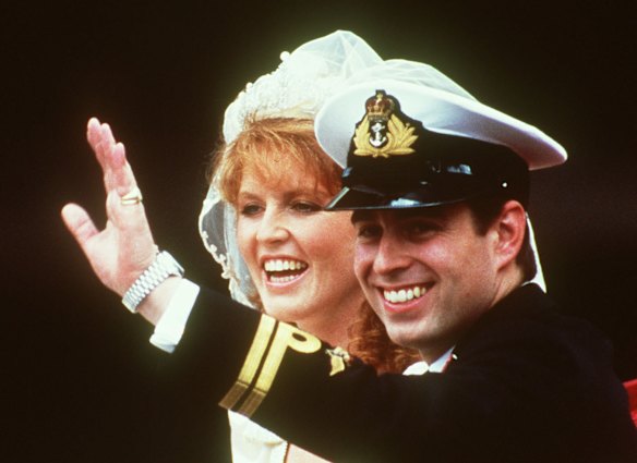 Prince Andrew and Sarah Duchess of York, 1986.