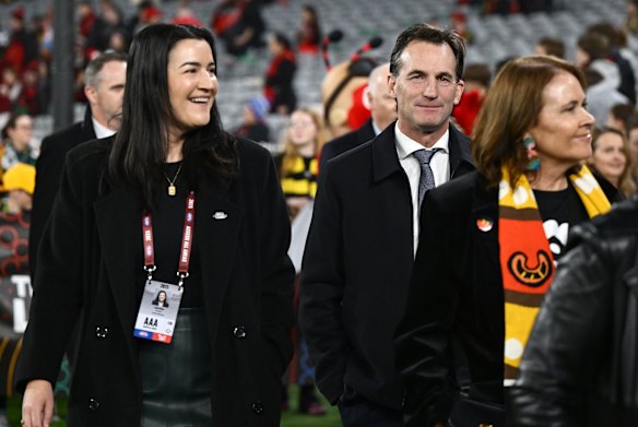 New role: AFL boss Andrew Dillon says Laura Kane is not a victim of gender bias among club leaders.