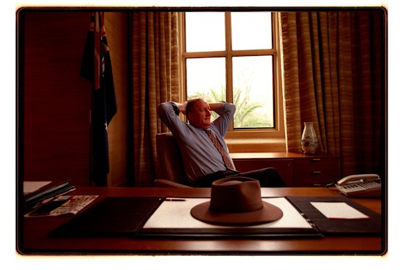 Tim Fisher at No. 1 Treasury Place days before his official resignation.