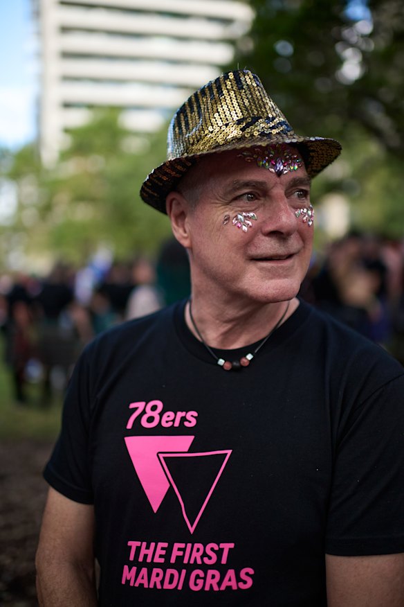 Richard Davies, a 78er, marched in the first Mardi Gras parade in 1978 that was met with police violence.