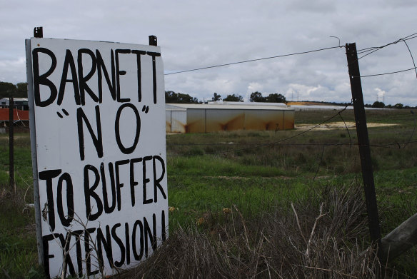 Wattleup sits partially within the buffer zone.