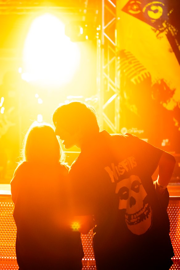 Teens at the all-ages Orange festival, The Gig.